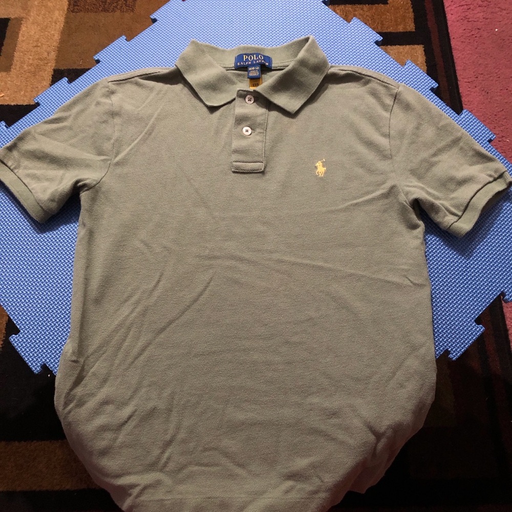 Polo by Ralph Lauren Boys Olive Polo Shirt